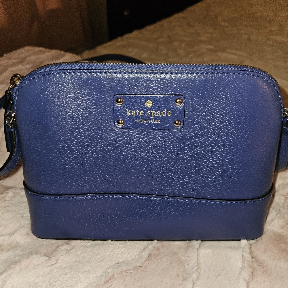 Kate Spade Royal Blue Hanna Crossbody with Matching Wallet